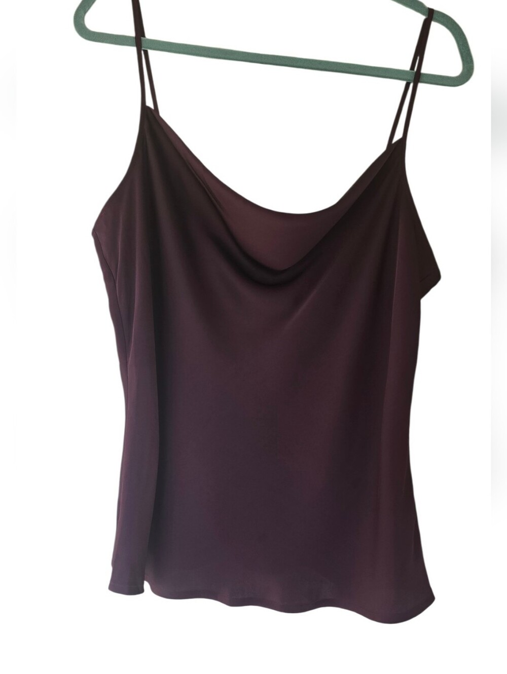 Express Plum Cowl Neck Spaghetti Strap Camisole